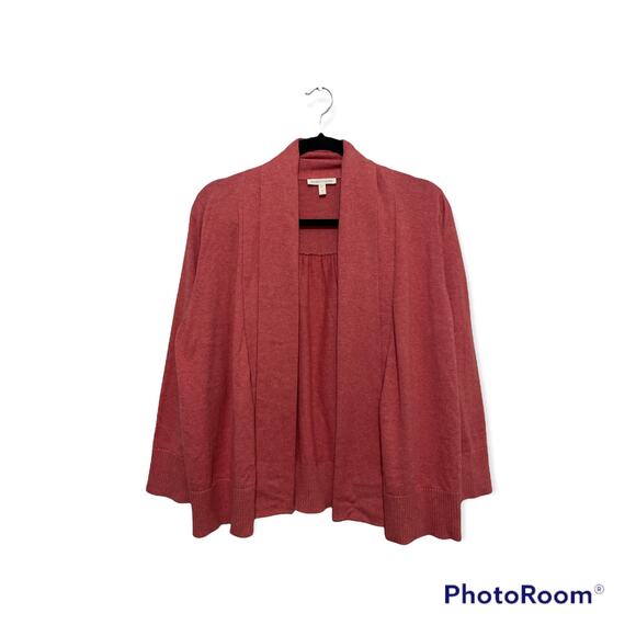 EILEEN FISHER Pink Cardigan Size XL 100% Cotton - Picture 1 of 7